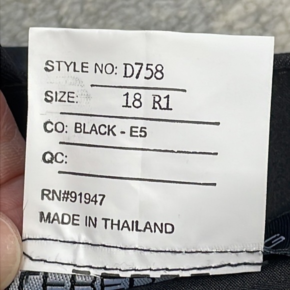 NWT Alfred Sung D758 Bridesmaid Dress Black Satin Maxi Trumpet Slit Sz 18 - Picture 10 of 10